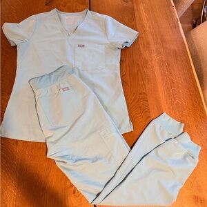 Figs scrub set, size XS in Seaglass